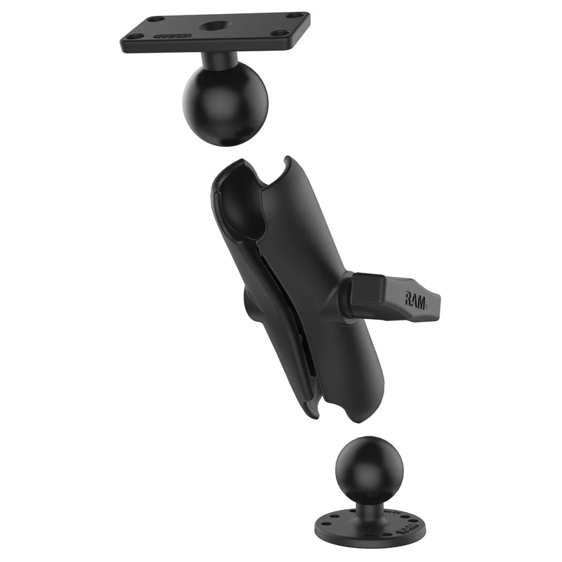 Load image into Gallery viewer, RAM-202-153-202U - RAM Mount Drill-Down Double Ball Mount for Humminbird Helix 5