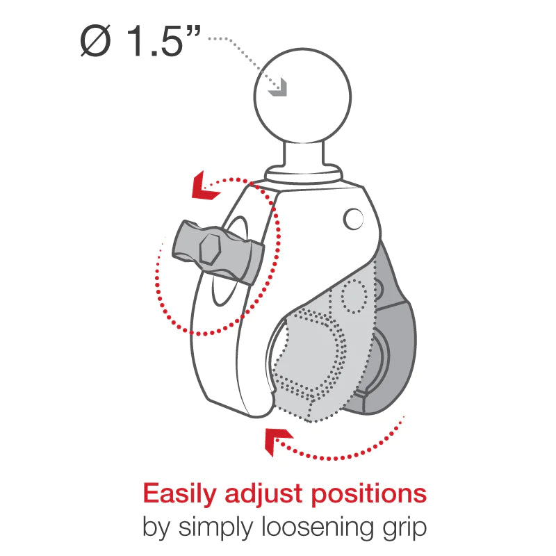Load image into Gallery viewer, RAP-400U - RAM Mounts Tough-Claw Small Clamp Ball Base