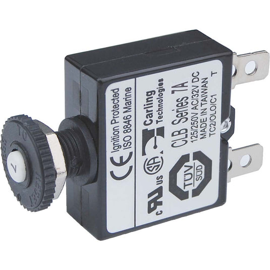 Push Button Thermal with Quick Connect Terminals<span> - </span>7A