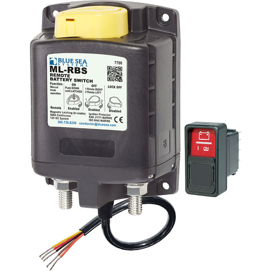 ML-Series Remote Battery Switch With Manual Control