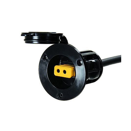 Flush Mount Power Port<span> - </span>Black