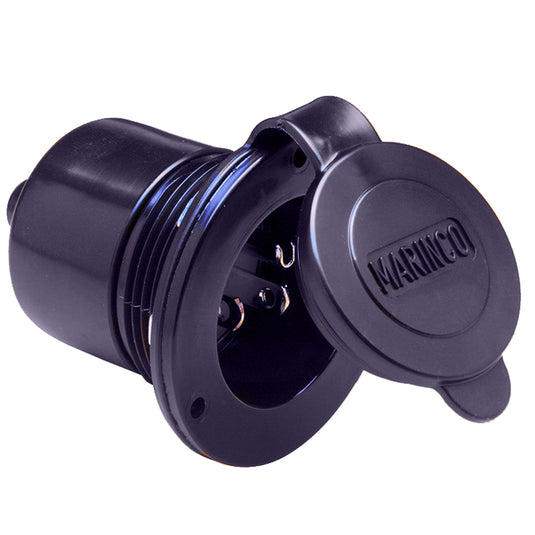 Marine On-Board Hard Wired Charger Inlet - Black
