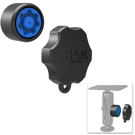 RAP-S-KNOB5U - Bouton de sécurité Pin-Lock RAM Mounts pour bras à douille taille C