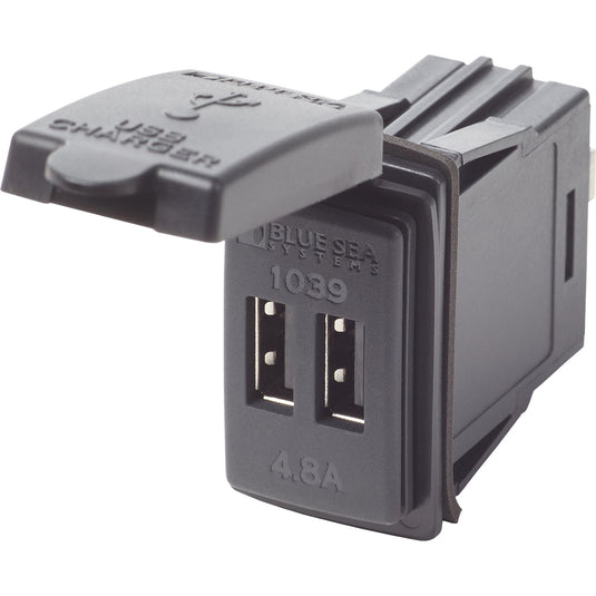 Chargeur USB double 12-24V à montage sur interrupteur