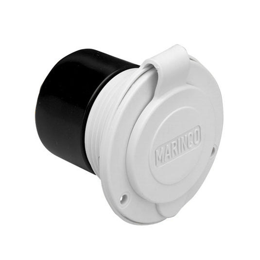 Marine On-Board Hard Wired Charger Inlet - White