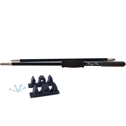 10' King Pin Anchor Pole (2-Piece)<span> - </span>Black