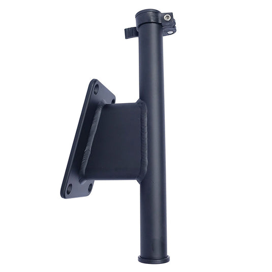 2 1/2 inch Set Back Transom Mount Bracket<span> - </span>Black power coat