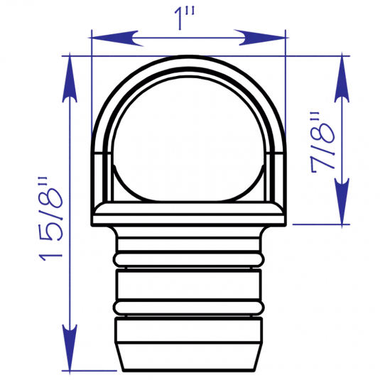 Drain Plug - Push-In 3/4