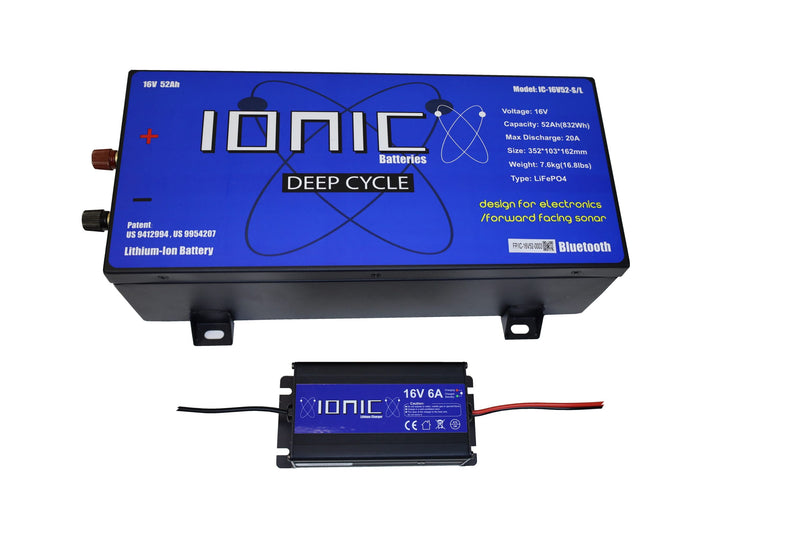 Load image into Gallery viewer, 16V 52Ah Marine Electronics Battery And Charger
