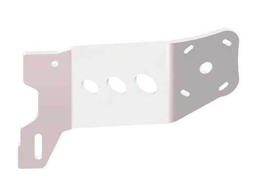 Between Jackplate or Transom and Motor 2 inch Setback 6 inch Rise Starboard Side White