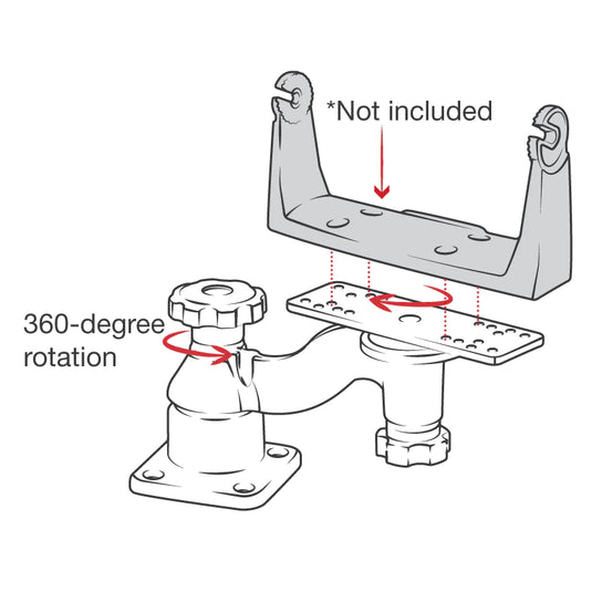 RAM-109HU - RAM Mounts Horizontal 6" Swing Arm Mount for Fishfinders