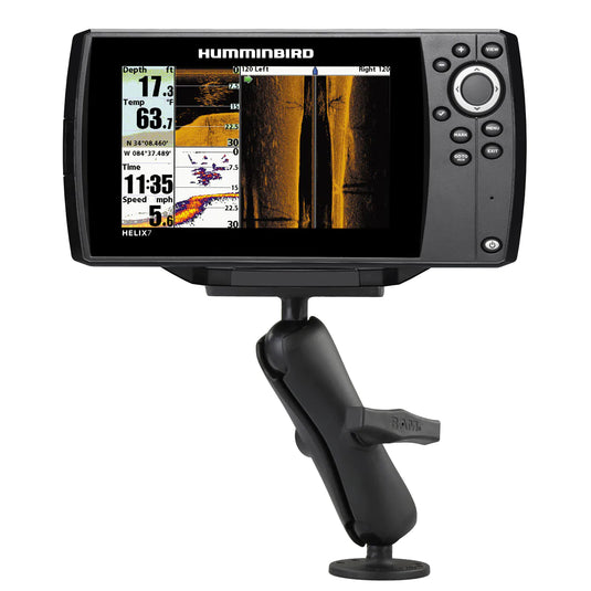 RAM-202-24-202U - RAM Mounts Drill-Down Double Ball Mount for Humminbird Helix 7