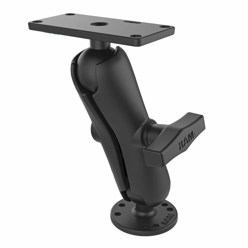 Load image into Gallery viewer, RAM-202-24-202U - RAM Mounts Drill-Down Double Ball Mount for Humminbird Helix 7
