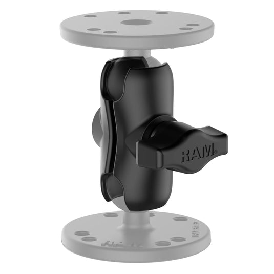 RAM-B-201U-A - Bras à double embase courte RAM Mounts pour boule de 1"