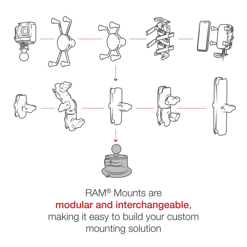 Chargez l'image dans la visionneuse de la galerie, RAM-B-224-1U - Embase Ã  ventouse Twist-Lock RAM Mounts avec boule de 1 po
