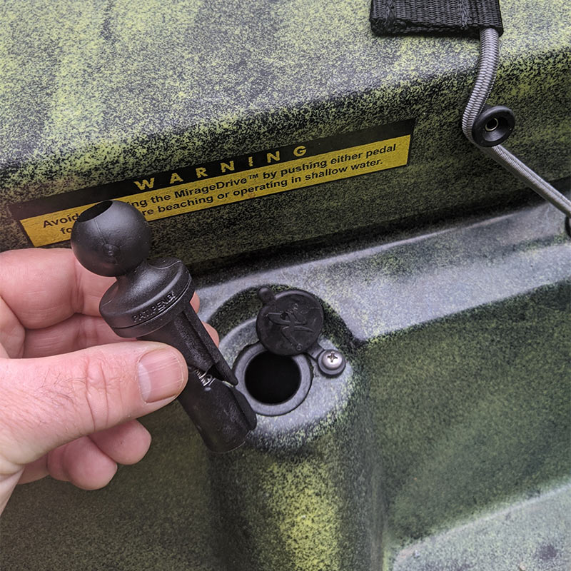 Chargez l'image dans la visionneuse de la galerie, RAP-B-354U - Adaptateur de boule de 1" RAM Mounts pour base Scotty et Hobie Sail Port
