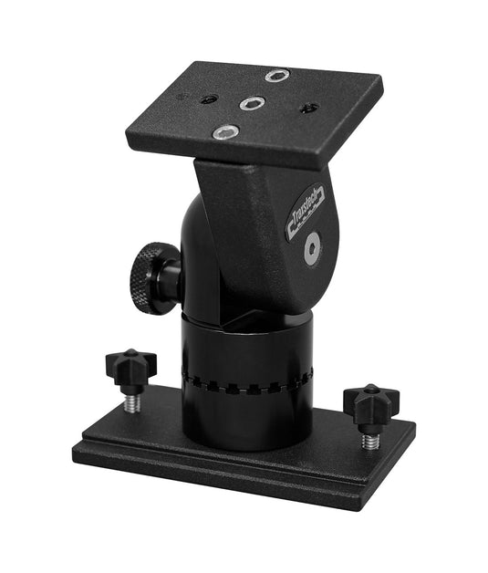Adjustable Arm Mount With Lift And Turn Base<span> - </span>Black, 3 inch