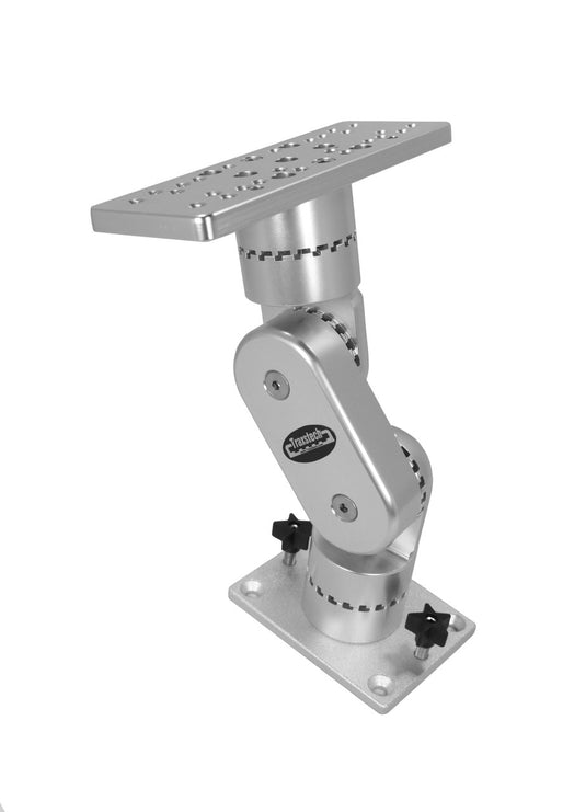 Dual Pivot Electronics Mount<span> - </span>Silver, 8 inch
