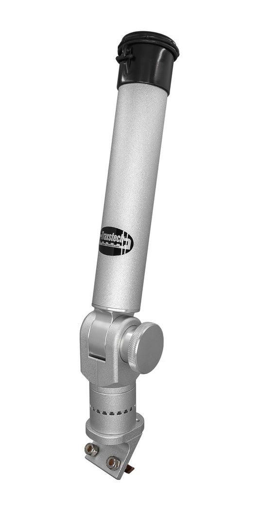 Porte-canne à cliquet avec base relevable et tournante