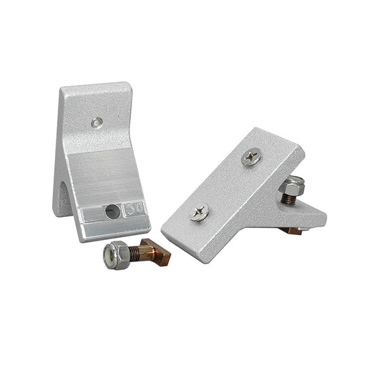 T-Bolt Brackets<span> - </span>50 degrees, Silver