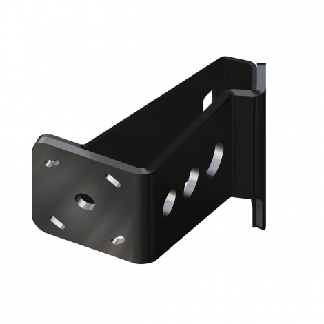 Braced Side Mount to Jackplate 8 inch Setback 6 inch Rise Port Side Black