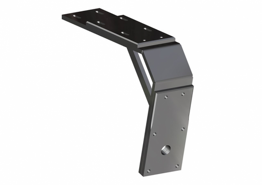 Deck Mount Long-Long 13 inch Aft 11 inch Drop Black