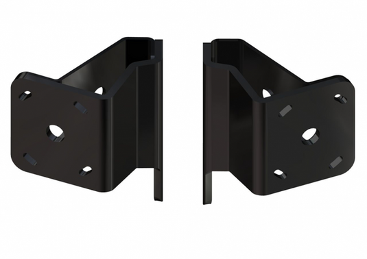 Dual braced Side Mount to Jackplates 2 inch Aft Setback 2 inch Rise Port/Starboard Side Black