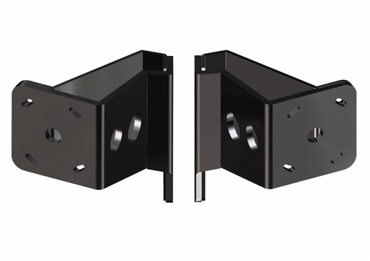 Dual Braced Side Mount to Jackplate 5 inch Setback 4 inch Rise Port/Starboard Side Black