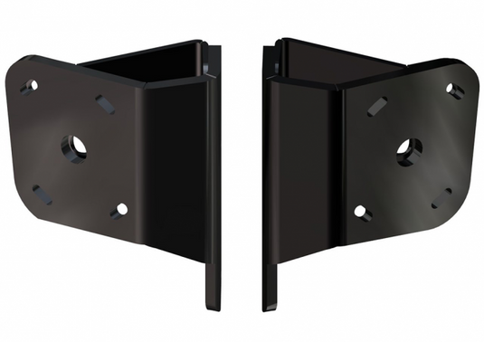 Dual Braced Side Mount to Jackplate Negative 2 inch Setback 2 inch Rise Black