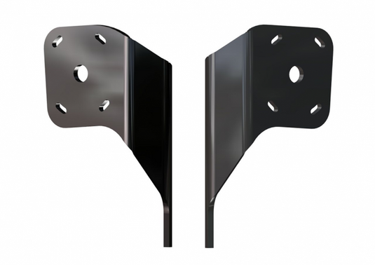 Dual Braced Side Mount to Jackplate Negative 2 inch Setback 6 inch Rise Black