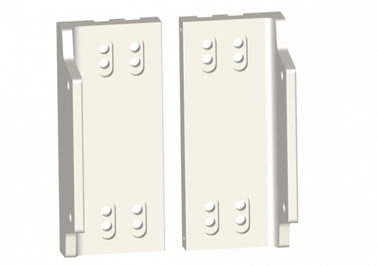 Dual Motor to Side Mount Adapters White For All Outboards