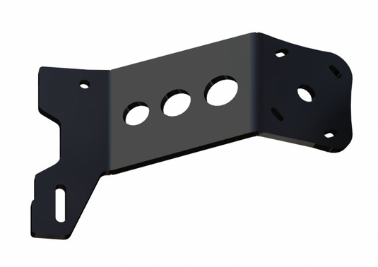 Between Jackplate or Transom and Motor 2 inch Setback 3 inch Rise Starboard Side Black