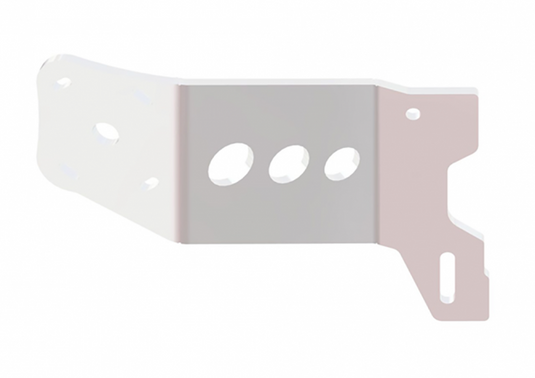 Between Jackplate or Transom and Motor 2 inch Setback 6 inch Rise Port Side White