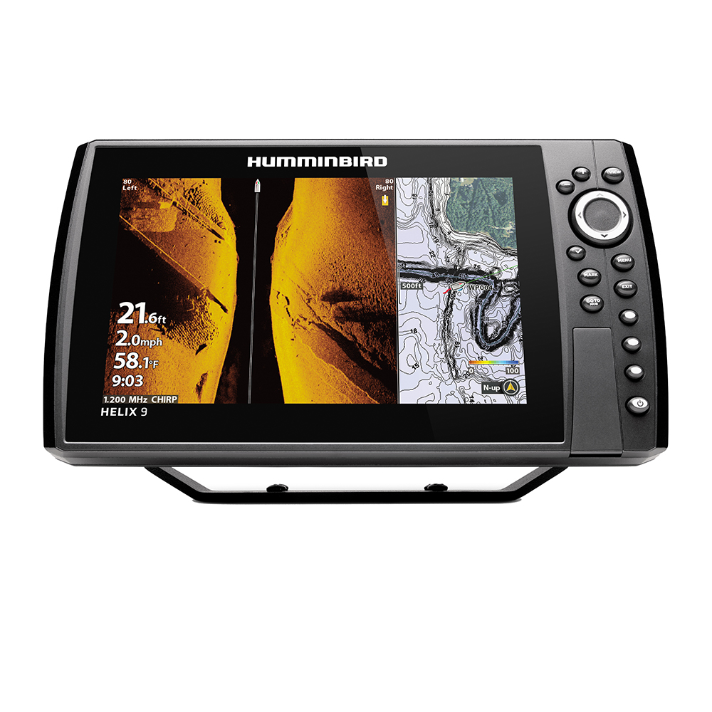 HUM411950-1CHO Fish Finder - Helix 9 Mega Si+; 9 LCD Display; Transducer not included