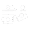 RAM-202U-24 - RAM Mounts 1.5” Ball Base with 1.5" x 3.5" 4-Hole Pattern (Helix 7) - Image 2