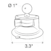 RAM-B-224-1U - RAM Mounts Twist-Lock Suction Cup Base with 1” Ball - Image 4