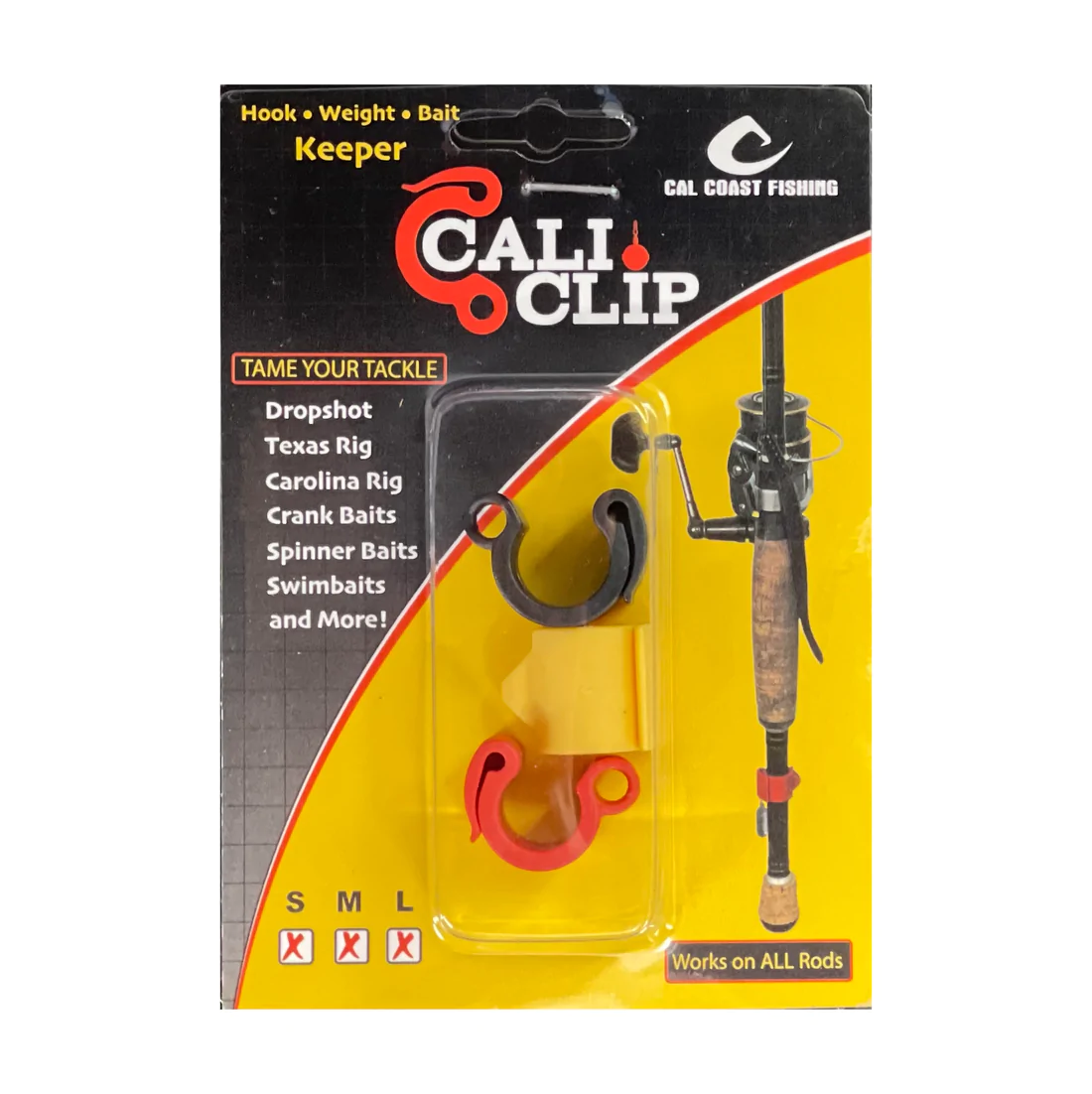 Cal Coast Cali Clip Drop Shot Weight and Hook Holder — Durable