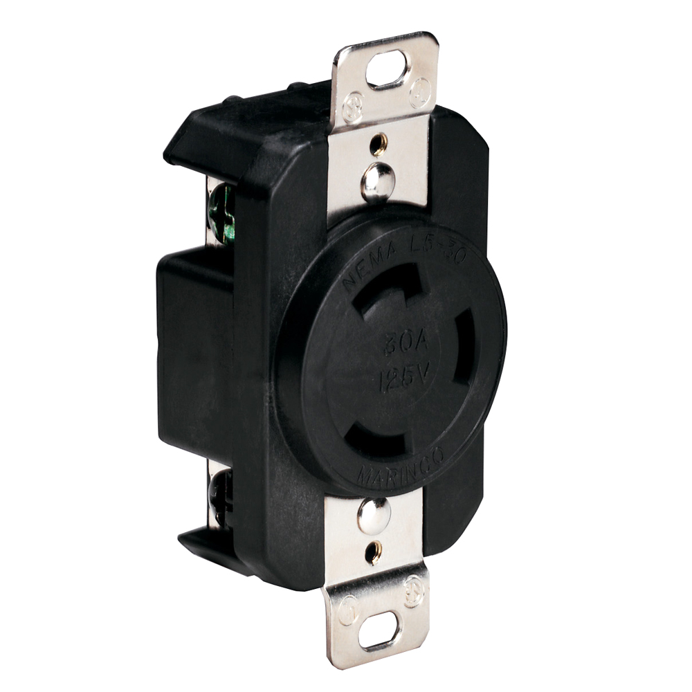Marinco 30A 3-Wire Locking Receptacle