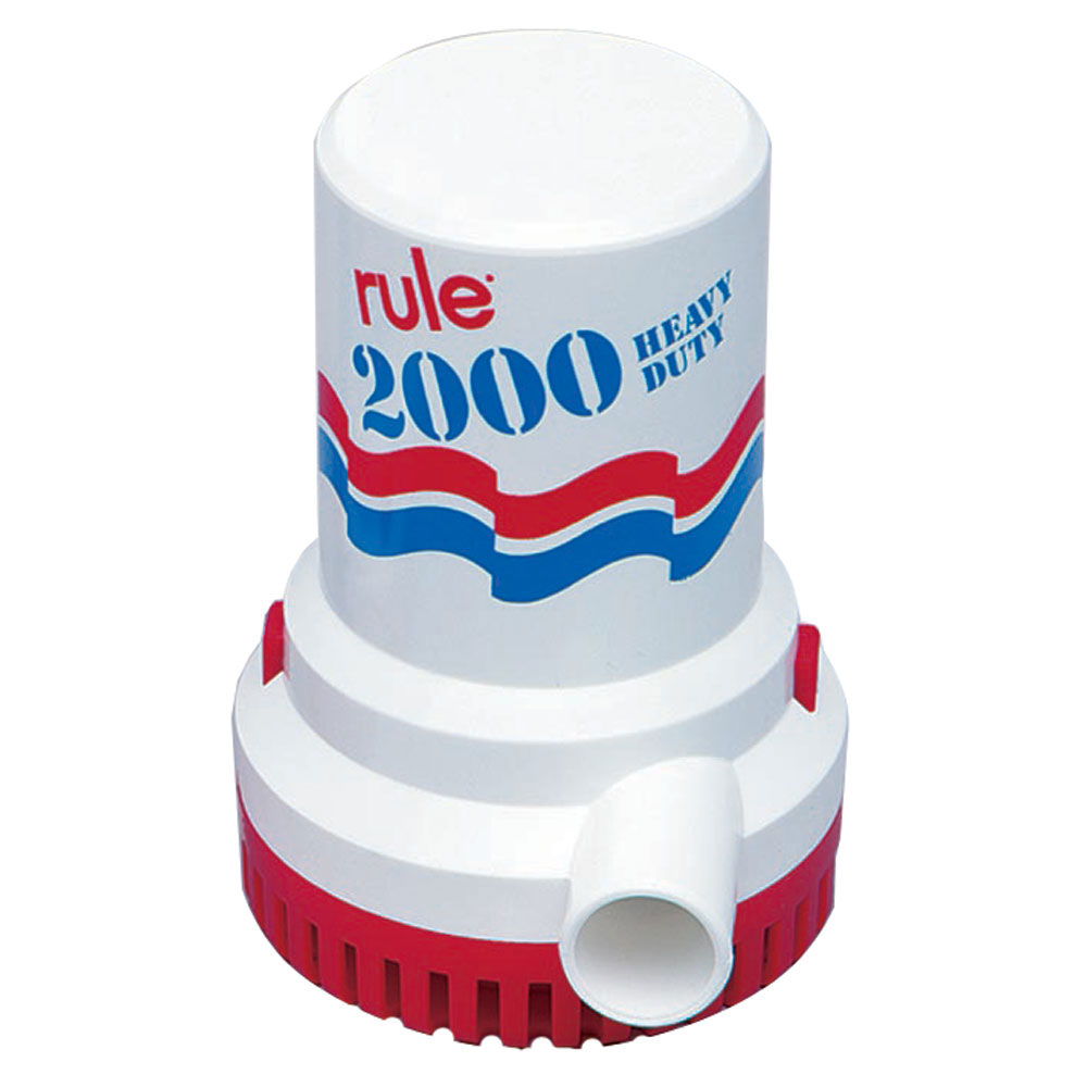 Rule 2000 Standard Bilge Pump With 6 ft Leads